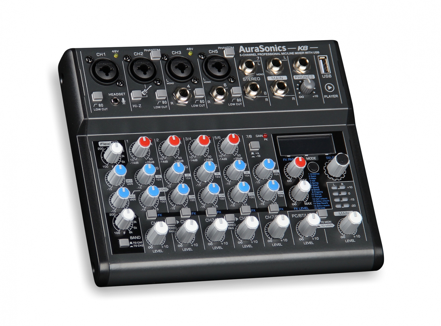 AuraSonics K8 компактный микшерный пульт в Верхней Салде