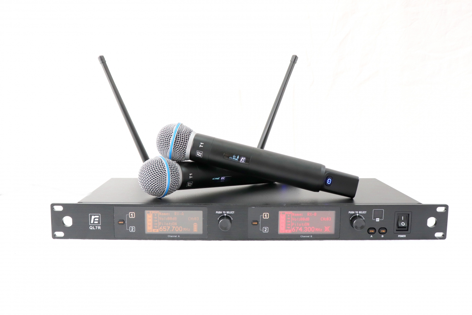 RFIntell QL7R/T1-A 651,800-683,400 МГц 2-канальная радиосистема с 2-мя ручными микрофонами в Верхней Салде