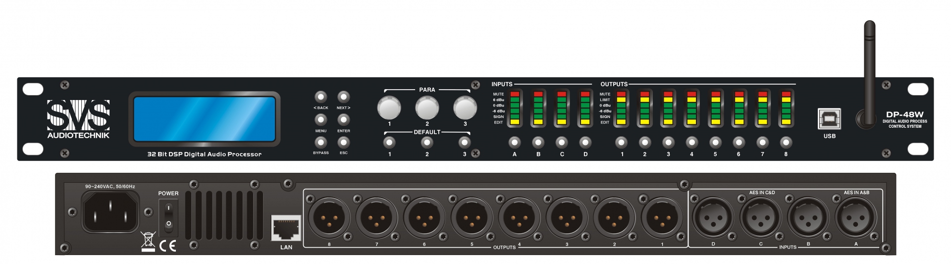 SVS Audiotechnik DP-48W Цифровой процессор: 4 входа 8 выходов в Верхней Салде