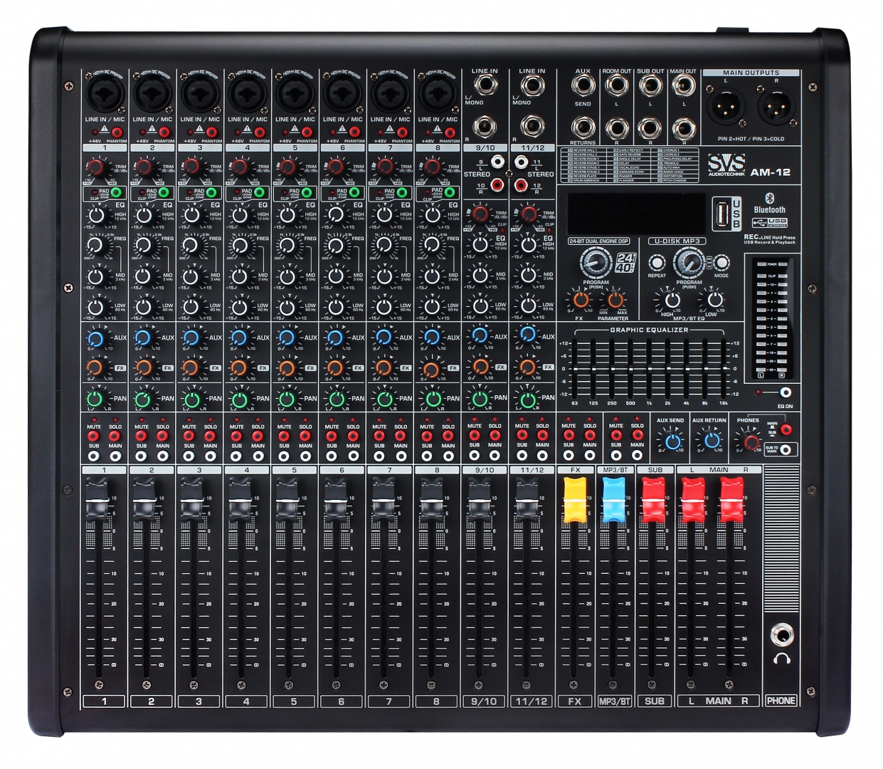 SVS Audiotechnik mixers AM-12 Микшерный пульт аналоговый, 12-канальный в Верхней Салде