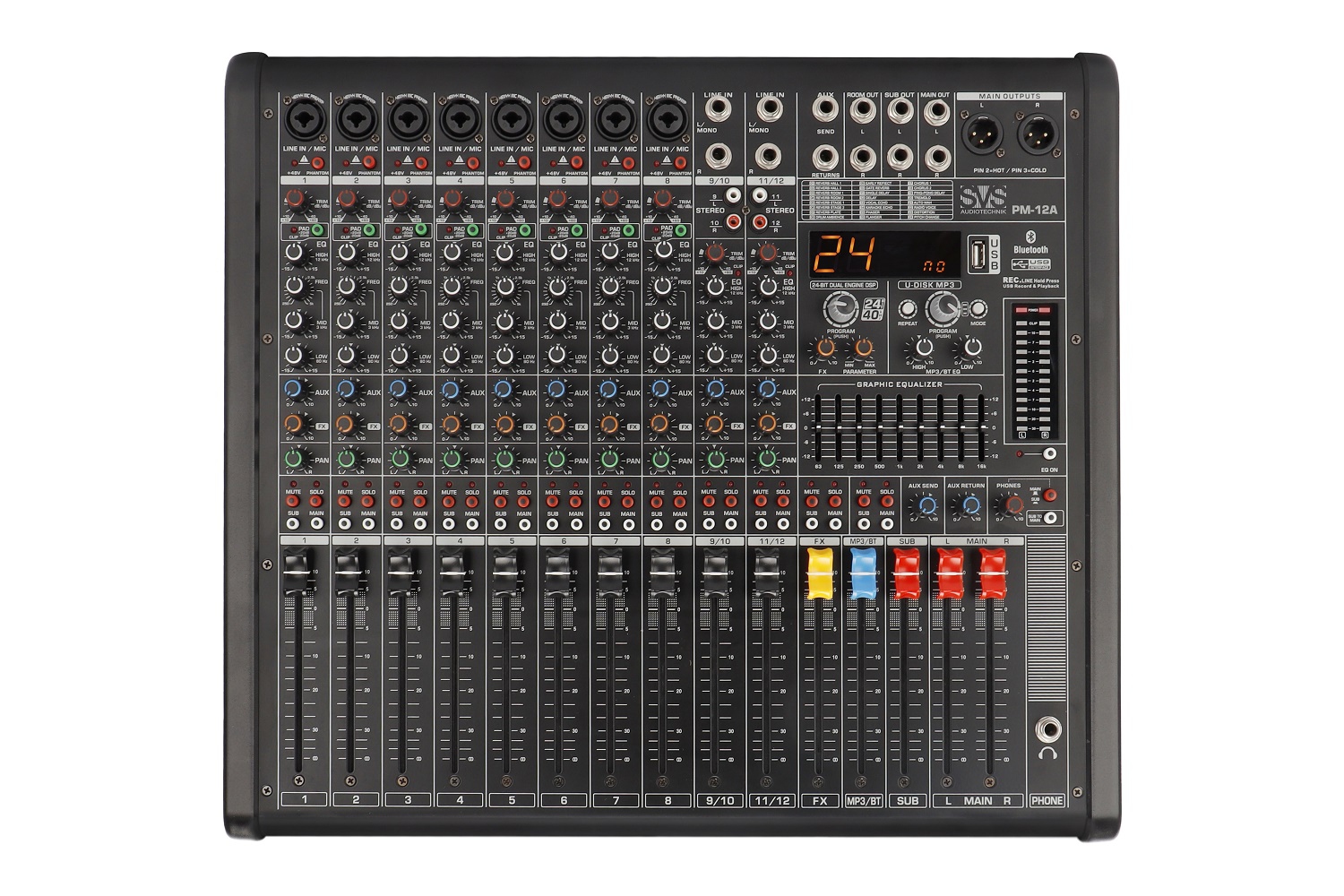 SVS Audiotechnik mixers PM-12A Активный аналоговый микшерный пульт, 12-канальный в Верхней Салде